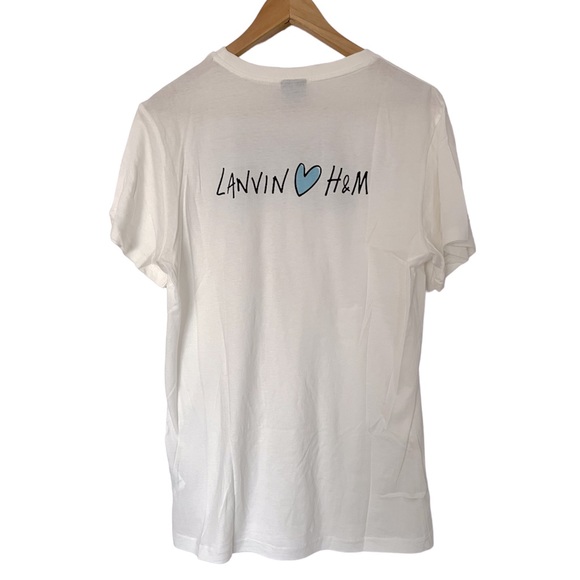 Lanvin X H&M Limited EditionT-Shirt W Front Bow Detail - Picture 2 of 6